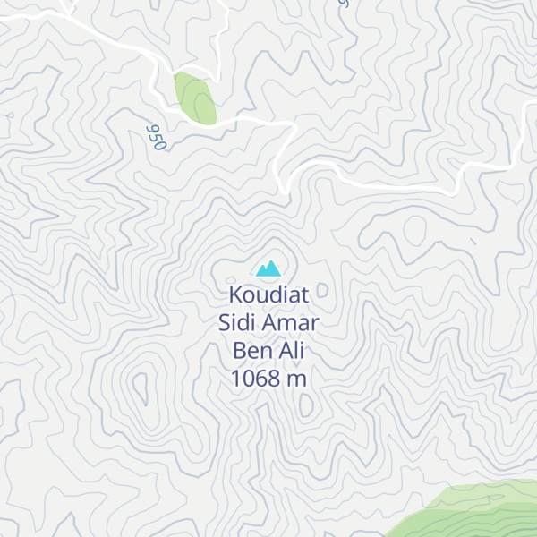Map of Koudiat Sidi Amar Ben Ali