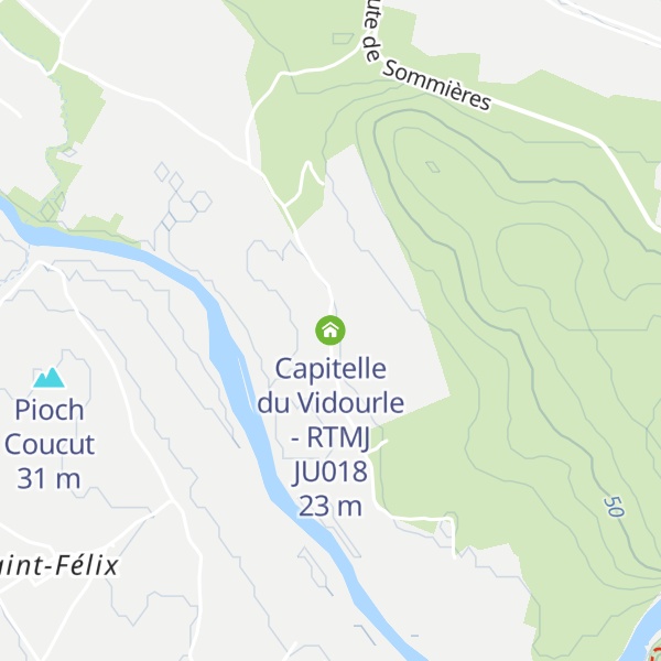 Map of Capitelle du Vidourle - RTMJ JU018