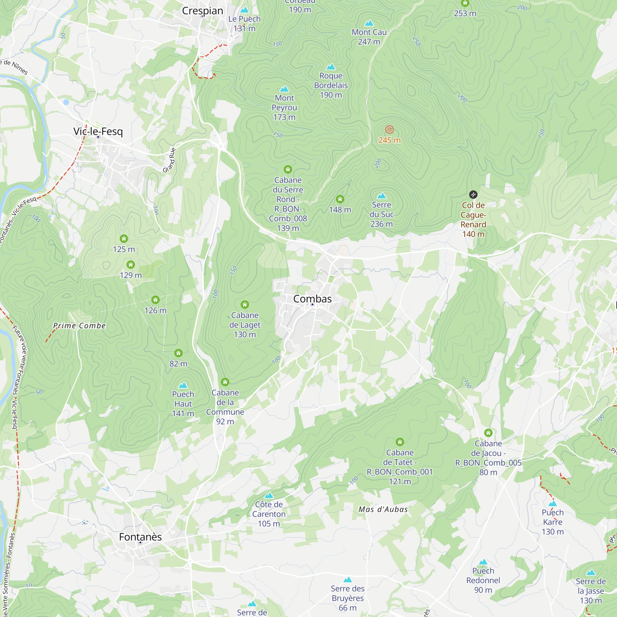 Gîte map