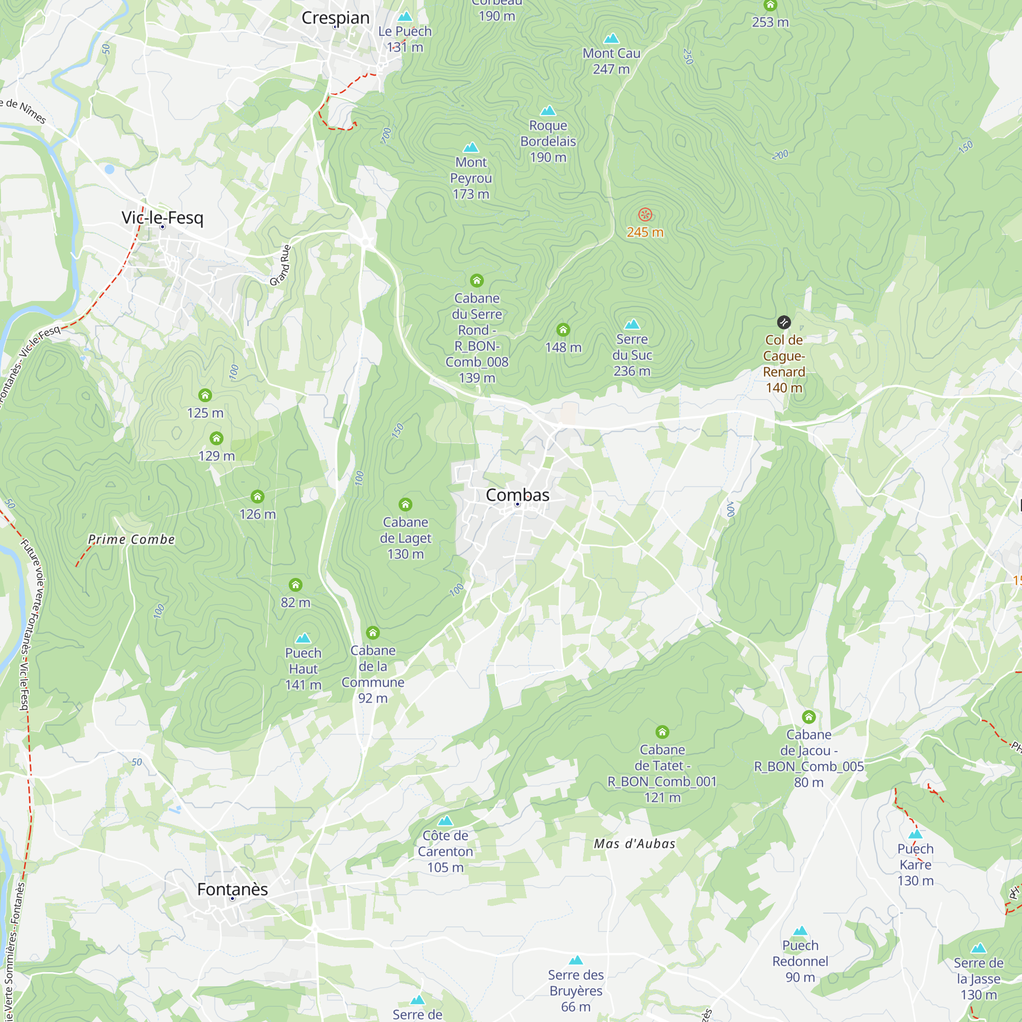 Gîte map
