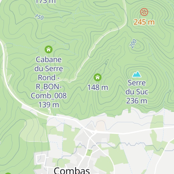 Map of Cabane de Domergue - R_BON_Comb_007