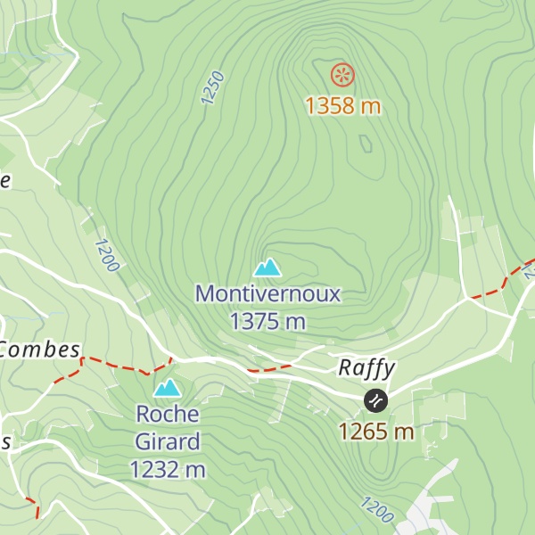 Map of Montivernoux