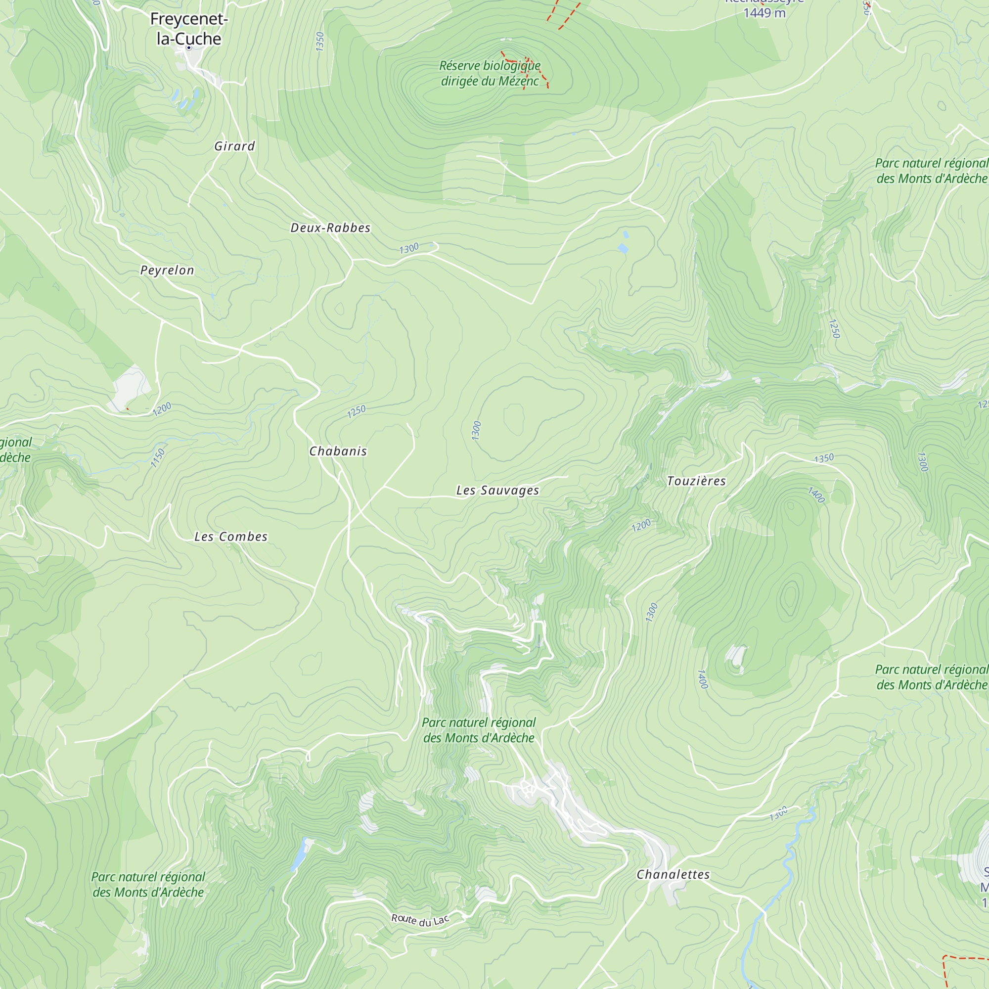 Gîte d'étape Les Padgels map