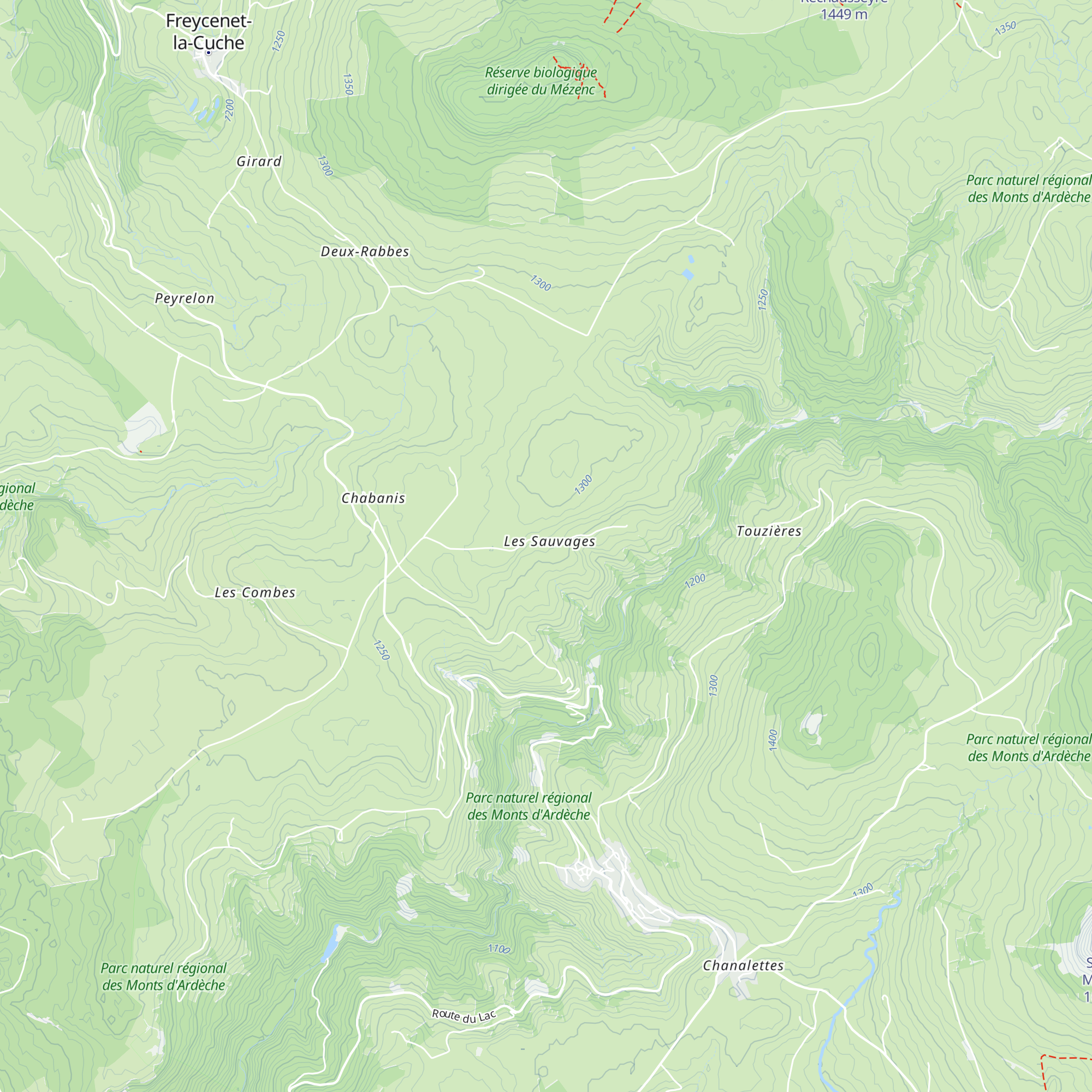 Gîte d'étape Les Padgels map