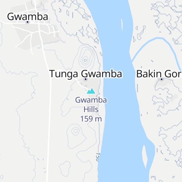 Map of Gwamba Hills