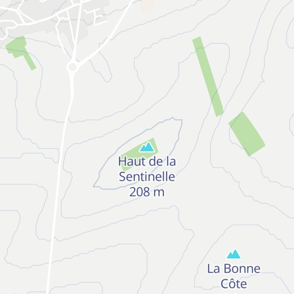 Map of Haut de la Sentinelle