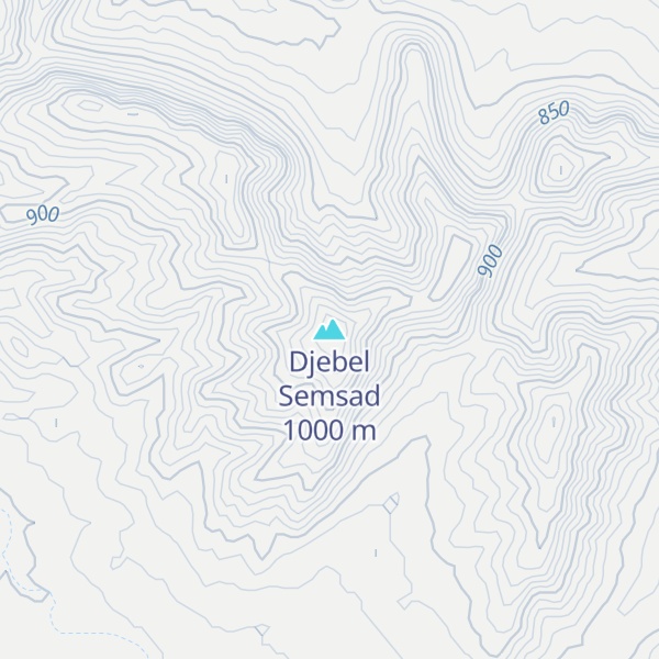 Map of Djebel Semsad