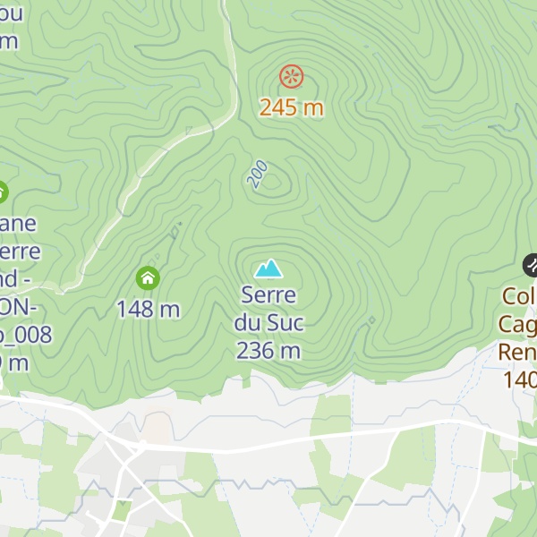 Map of Serre du Suc