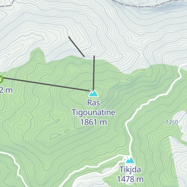 Map of Ras Tigounatine