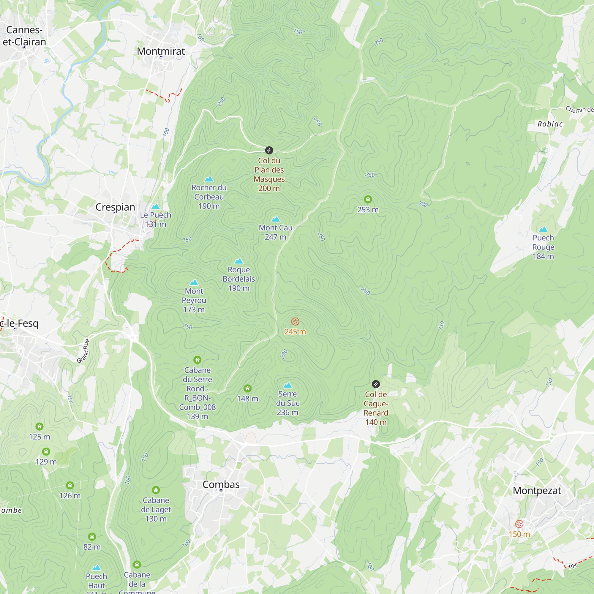 Cabane de Poussigue - R_BON_Comb_012 map