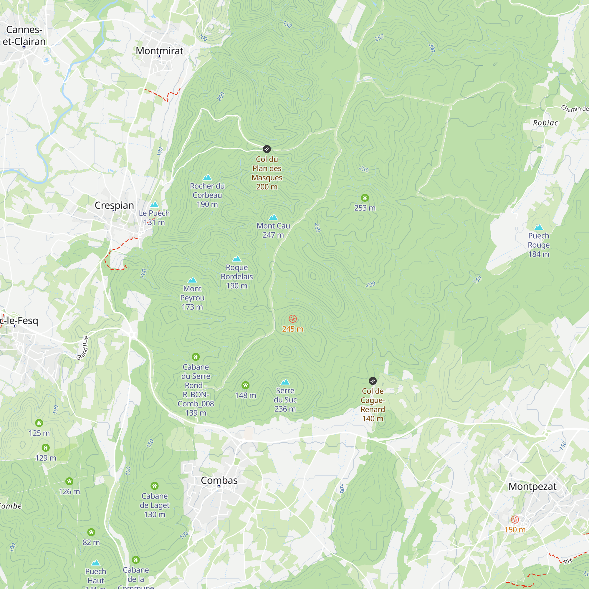 Cabane de Poussigue - R_BON_Comb_012 map