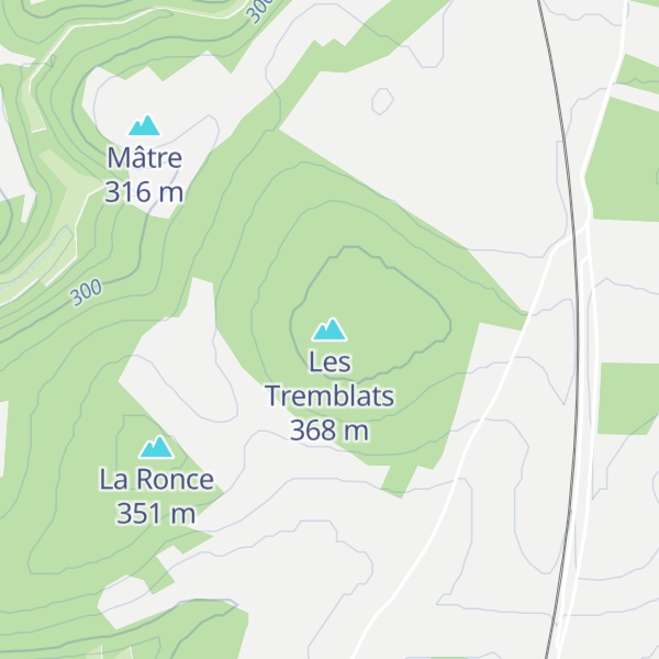 Map of Les Tremblats