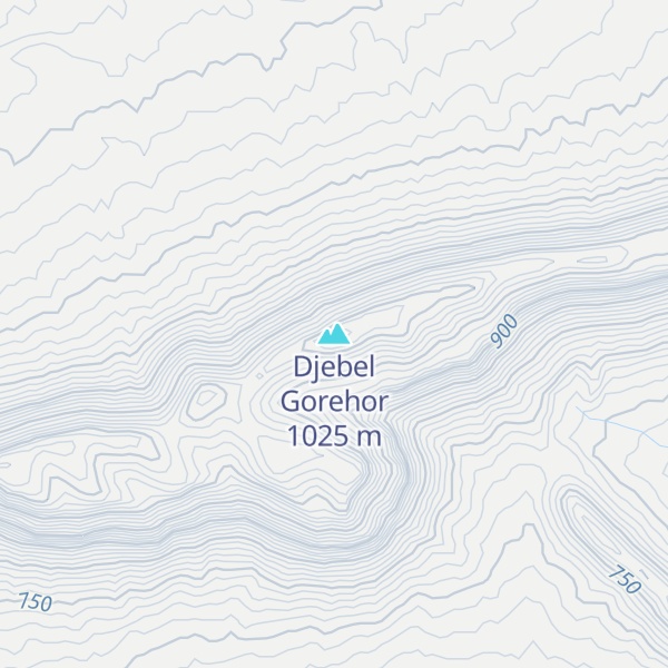 Map of Djebel Gorehor