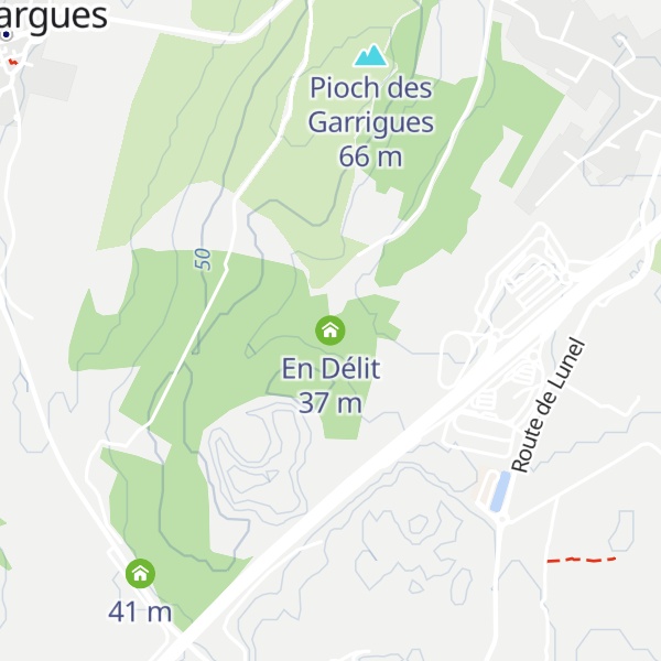 Map of En Délit