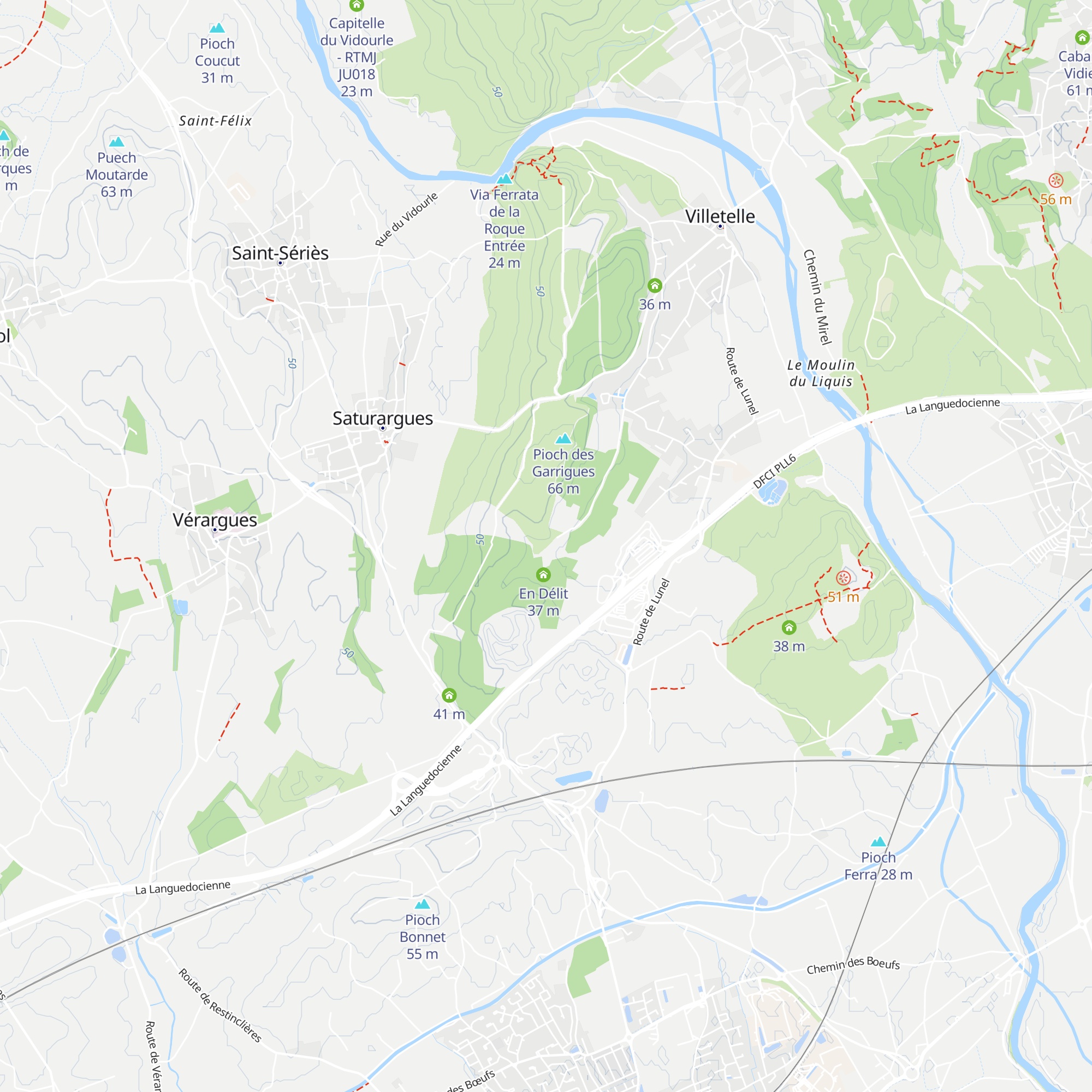 Le Clapas map