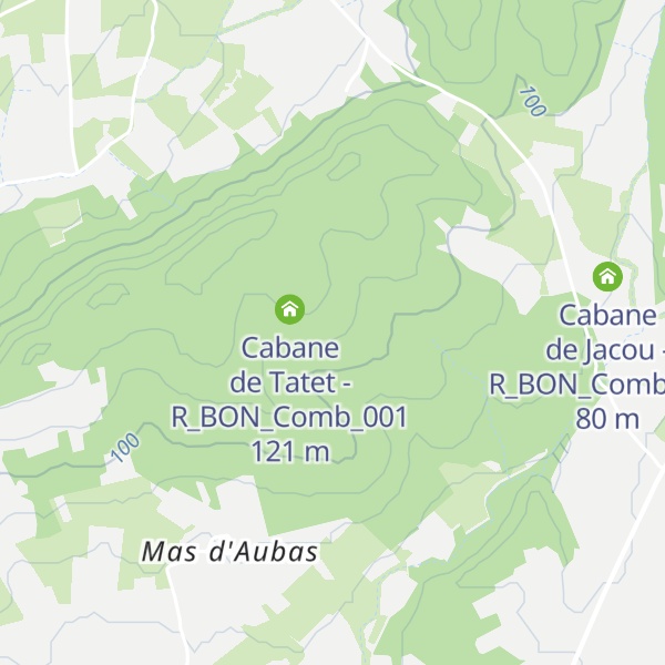 Map of Cabane de Calès - R_BON_Comb_002