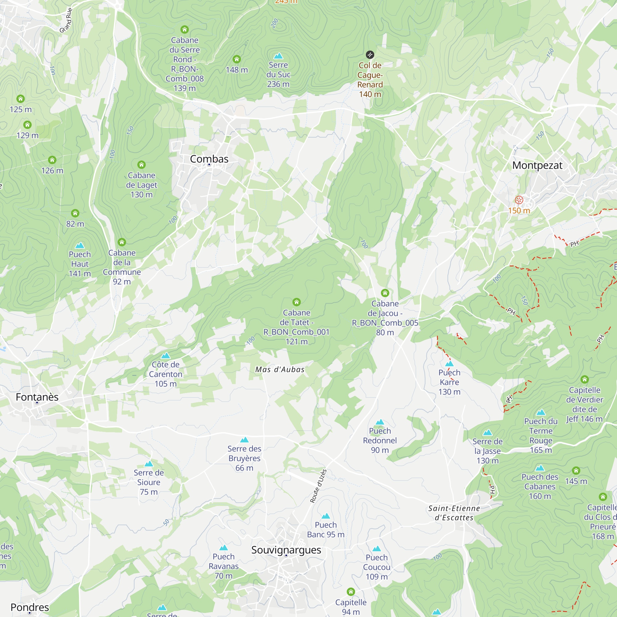 Cabane de Calès - R_BON_Comb_002 map