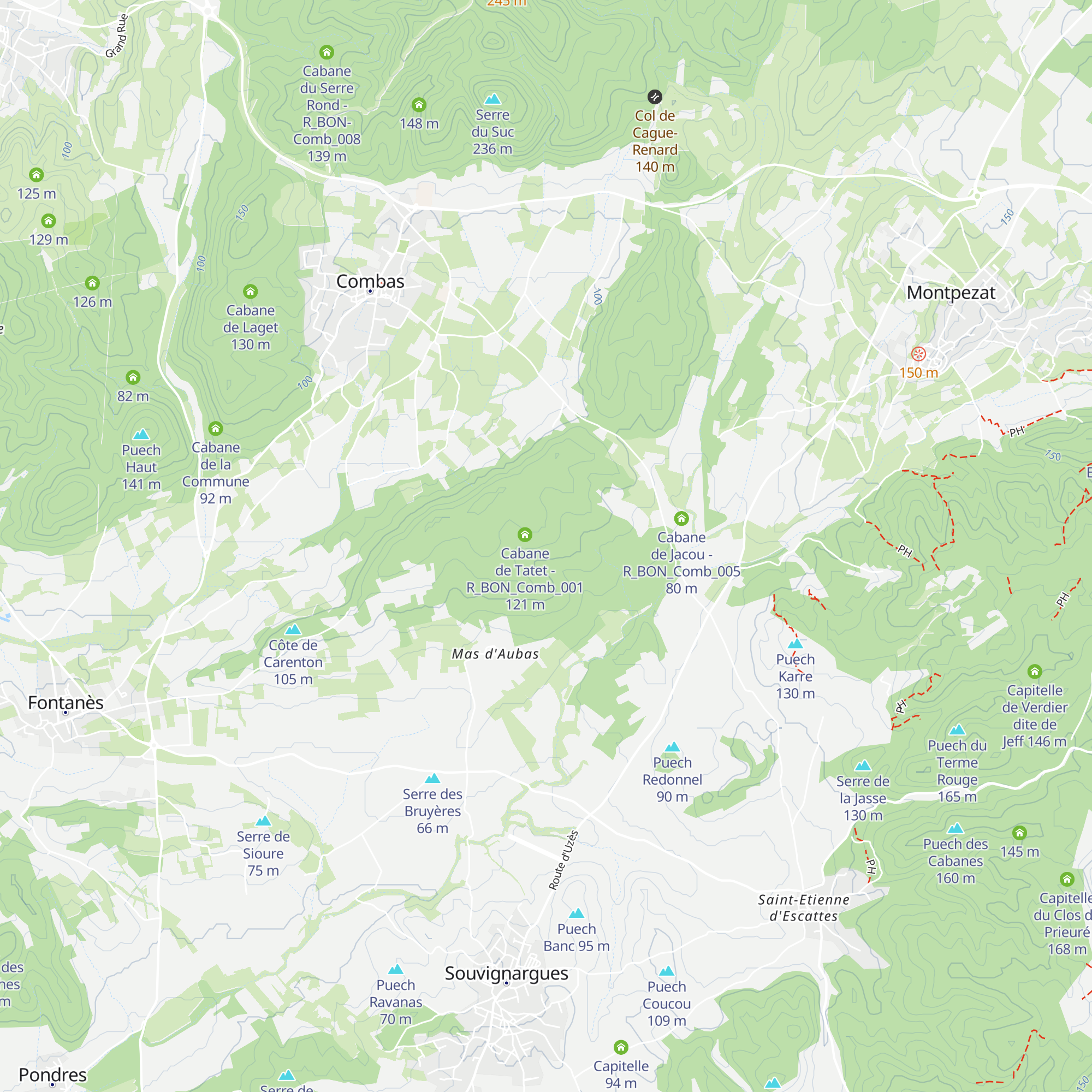 Cabane de Calès - R_BON_Comb_002 map