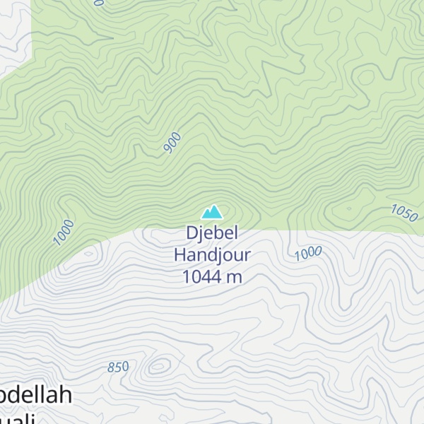 Map of Djebel Handjour