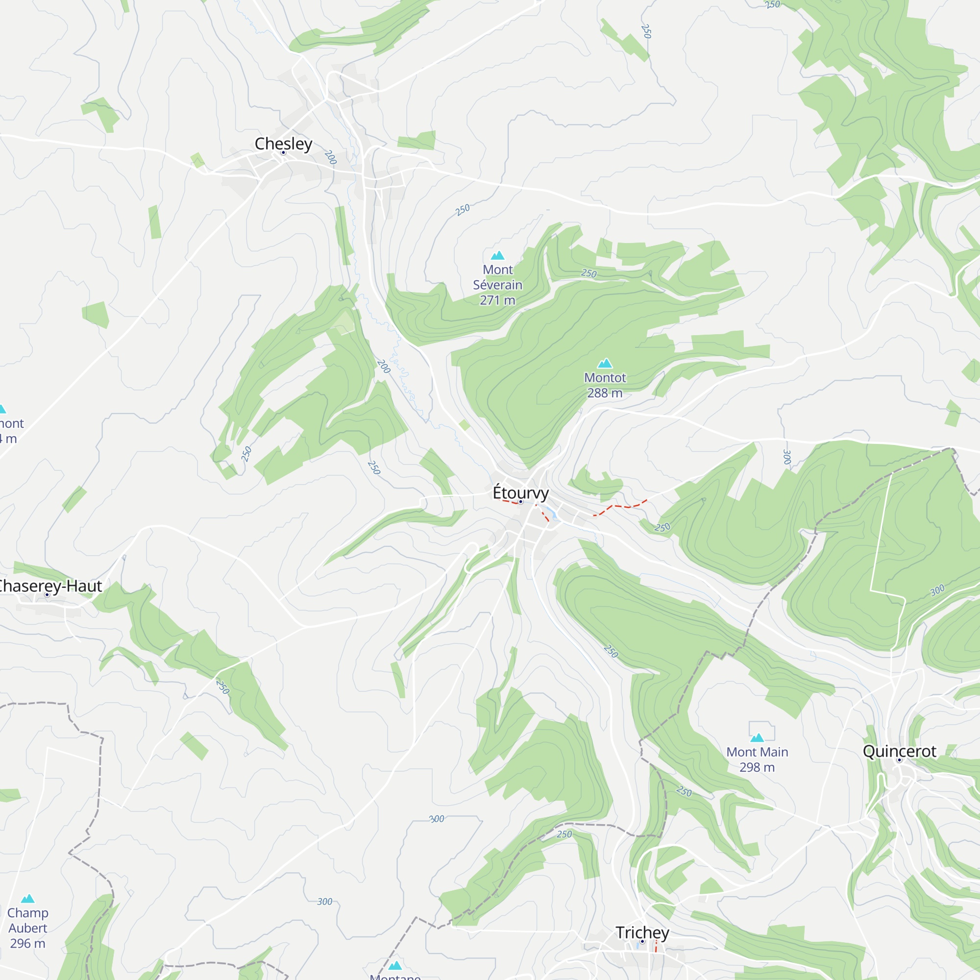 Refuge de Pèlerins 'Weerwoord' map