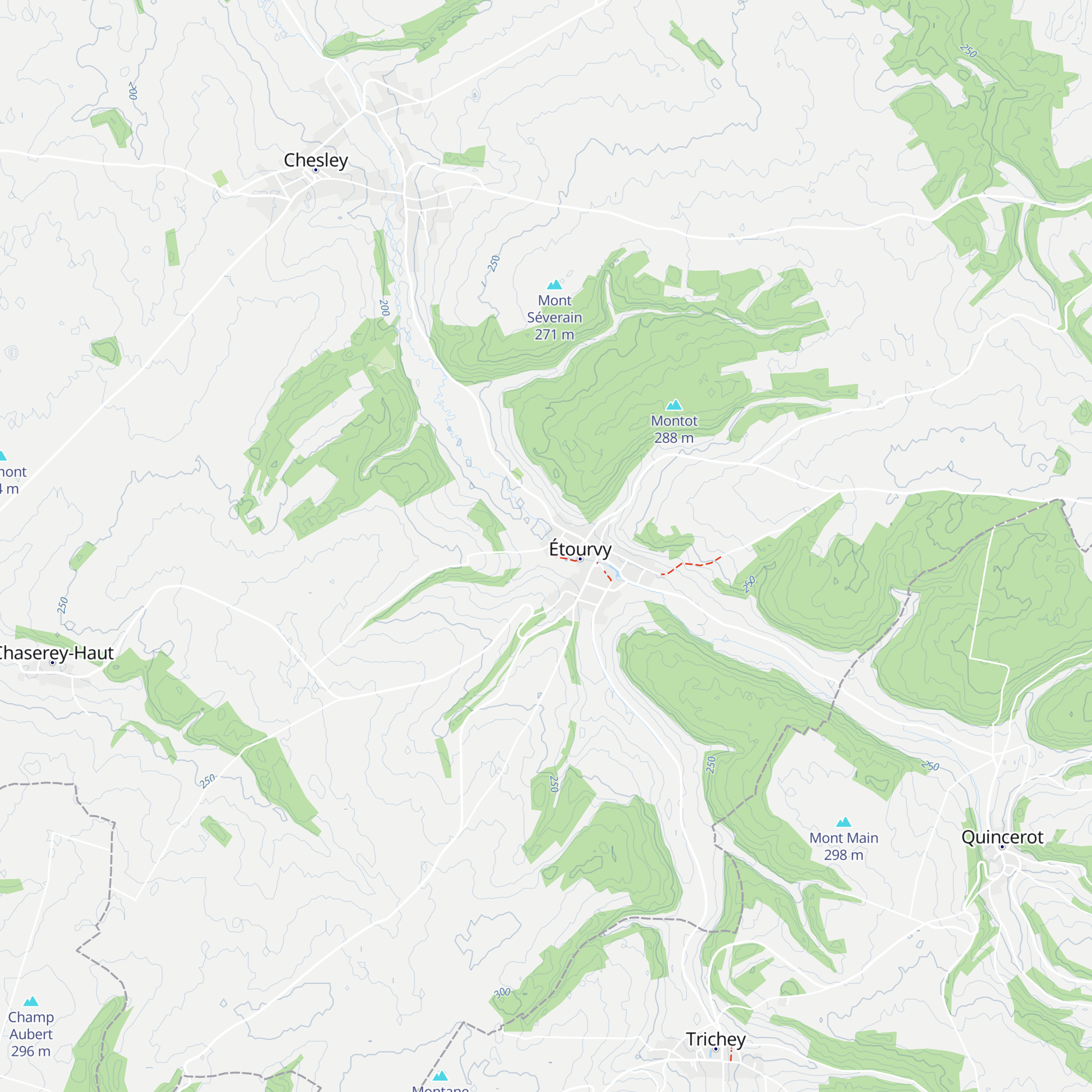 Refuge de Pèlerins 'Weerwoord' map
