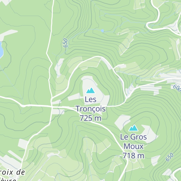Map of Les Tronçois