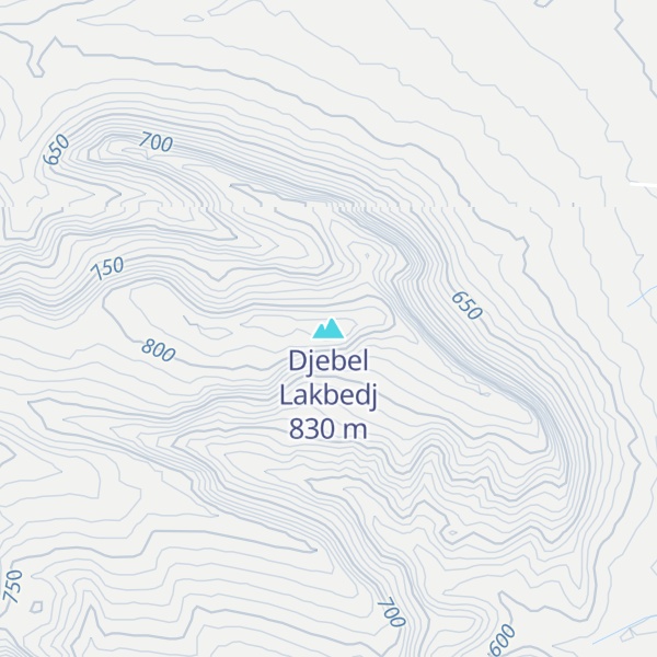 Map of Djebel Lakbedj