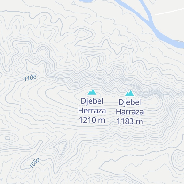 Map of Djebel Herraza