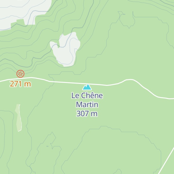 Map of Le Chêne Martin