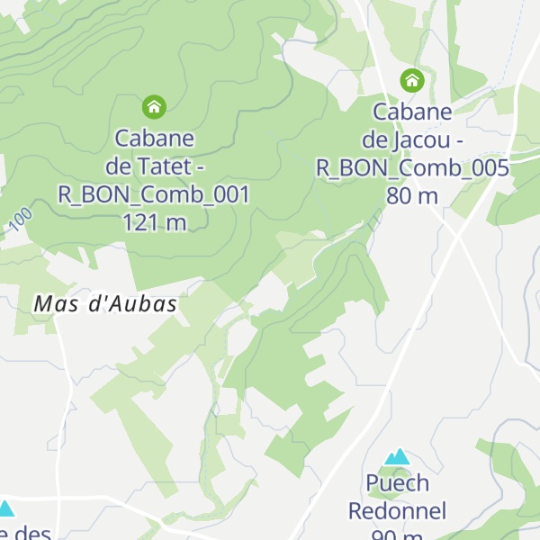 Map of Cabane du Cagarâoulâïré - R_BON_Comb_003