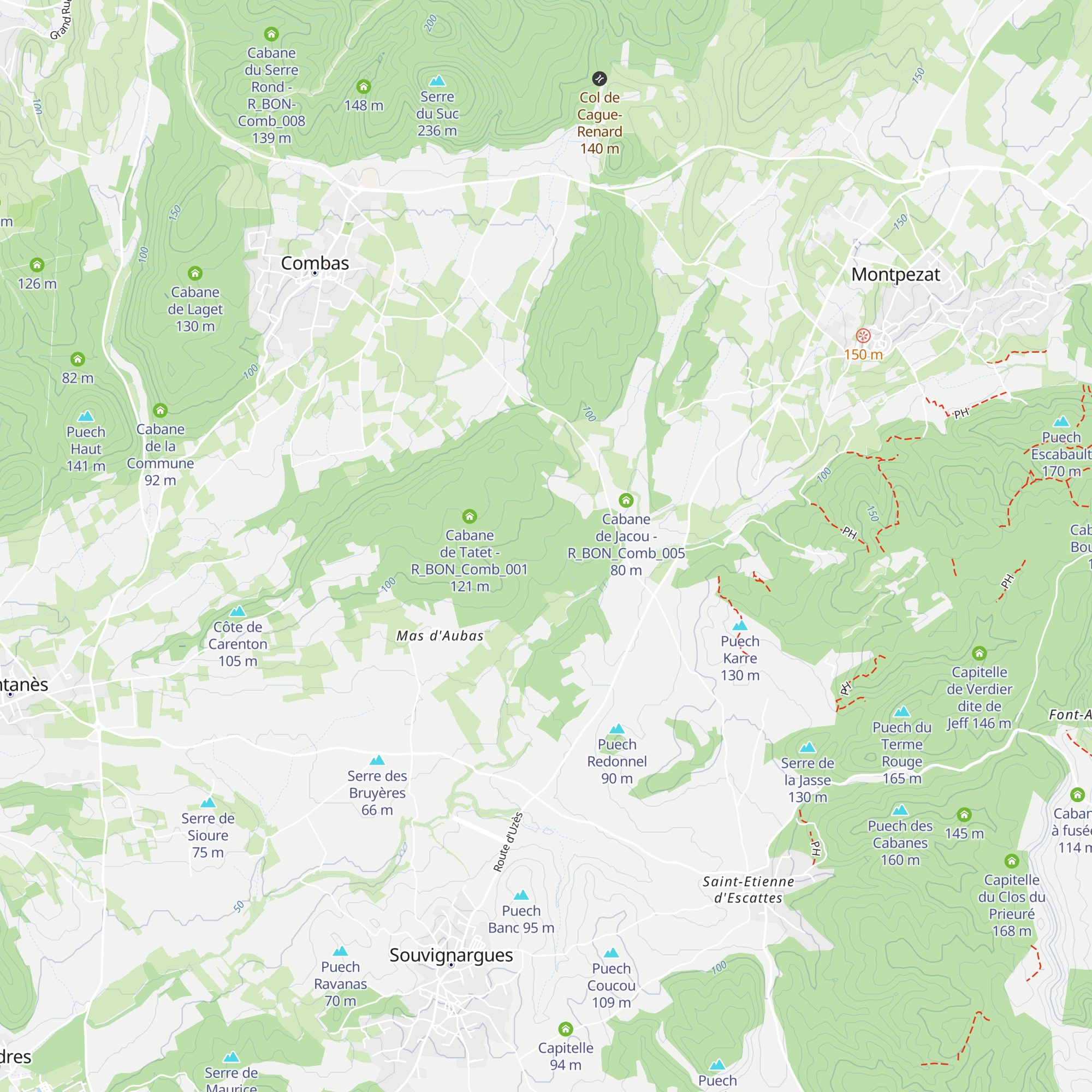 Cabane de la St Sylvestre - R_BON_Comb_003 map