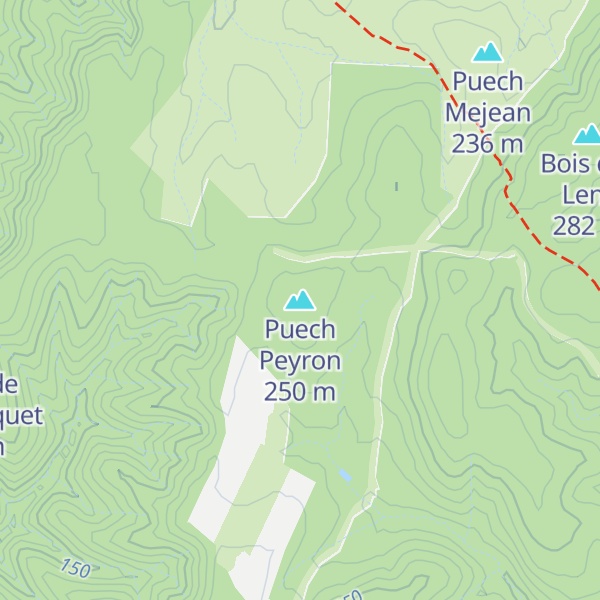 Map of Puech Peyron