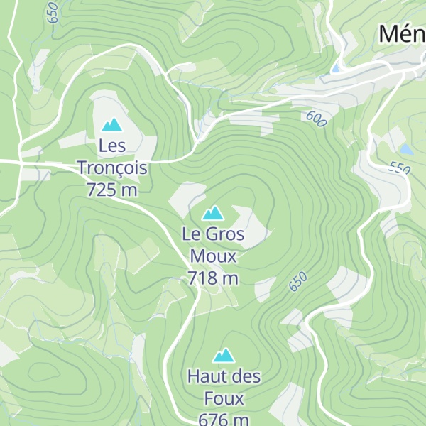 Map of Le Gros Moux