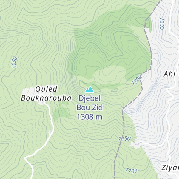 Map of Djebel Bou Zid