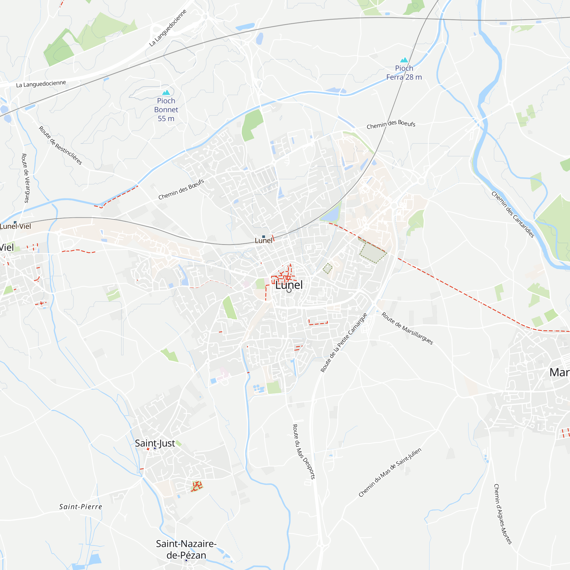 Office de tourisme du Pays de Lunel map