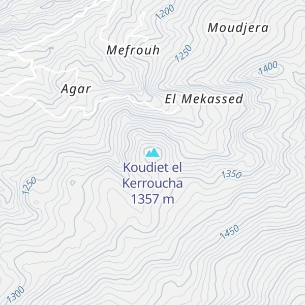 Map of Koudiet el Kerroucha