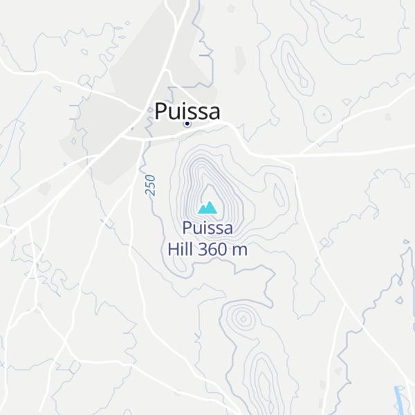Map of Puissa Hill