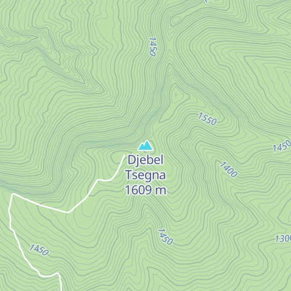Map of Djebel Tsegna