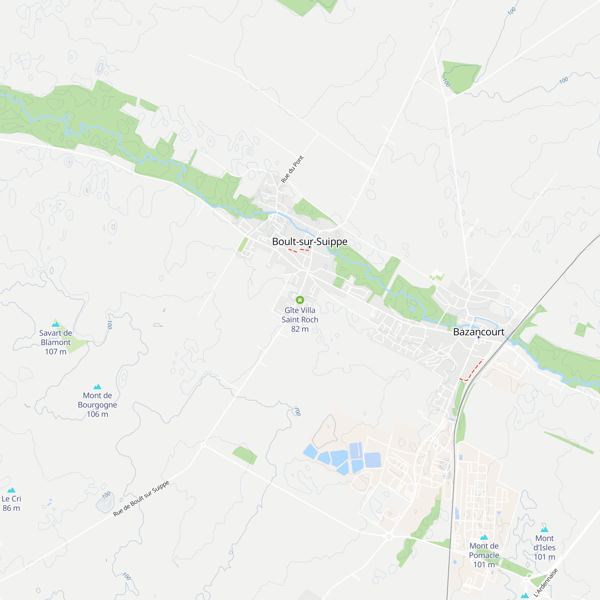 Gîte Villa Saint Roch map