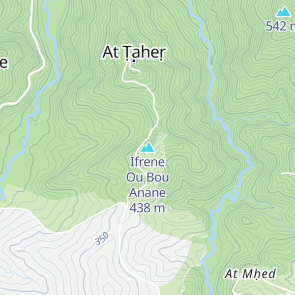 Map of Ifrene Ou Bou Anane