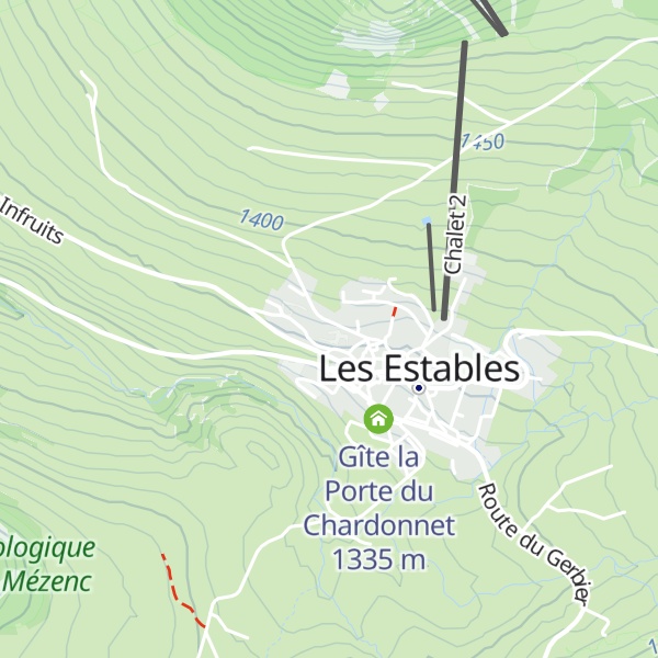 Map of Gîte Belle Vue