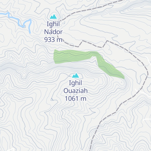 Map of Ighil Ouaziah