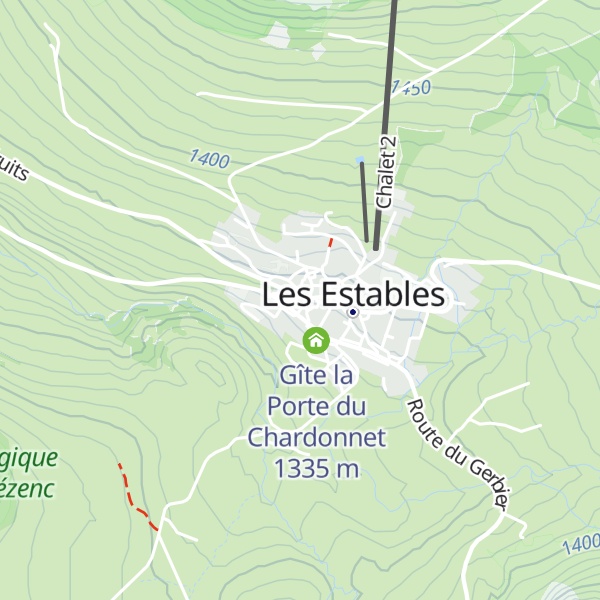 Map of Gîtes La Traverse
