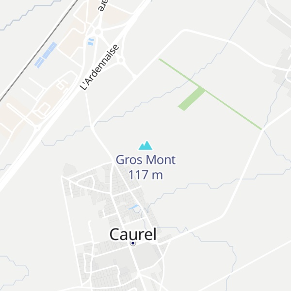 Map of Gros Mont