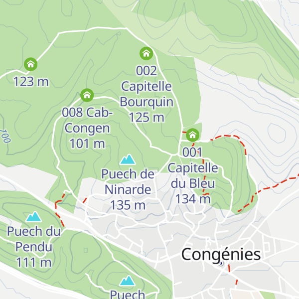 Map of 011 Capitelle de Maurin
