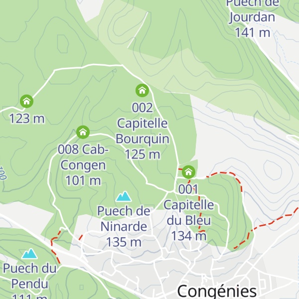 Map of 006 Capitelle Les Belges