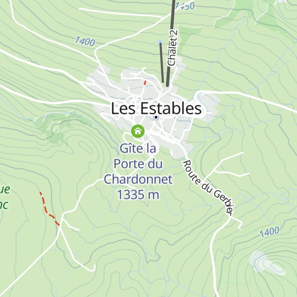 Map of Gîte du Pradel