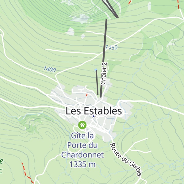 Map of Gîte des Pierriers