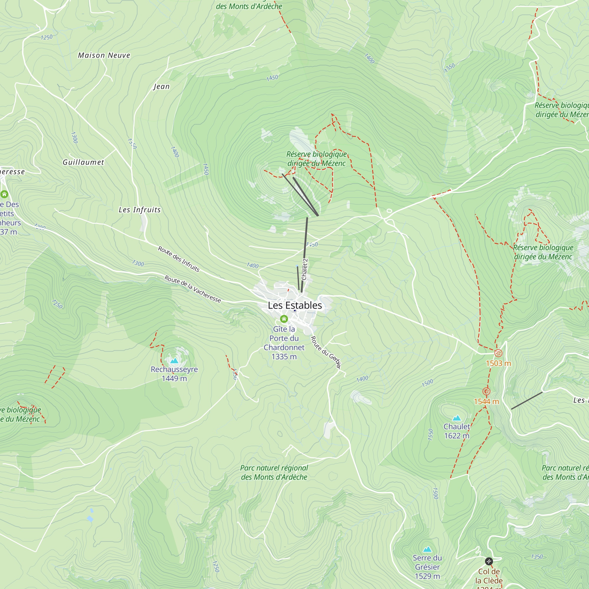 Gîte des Marmottons map