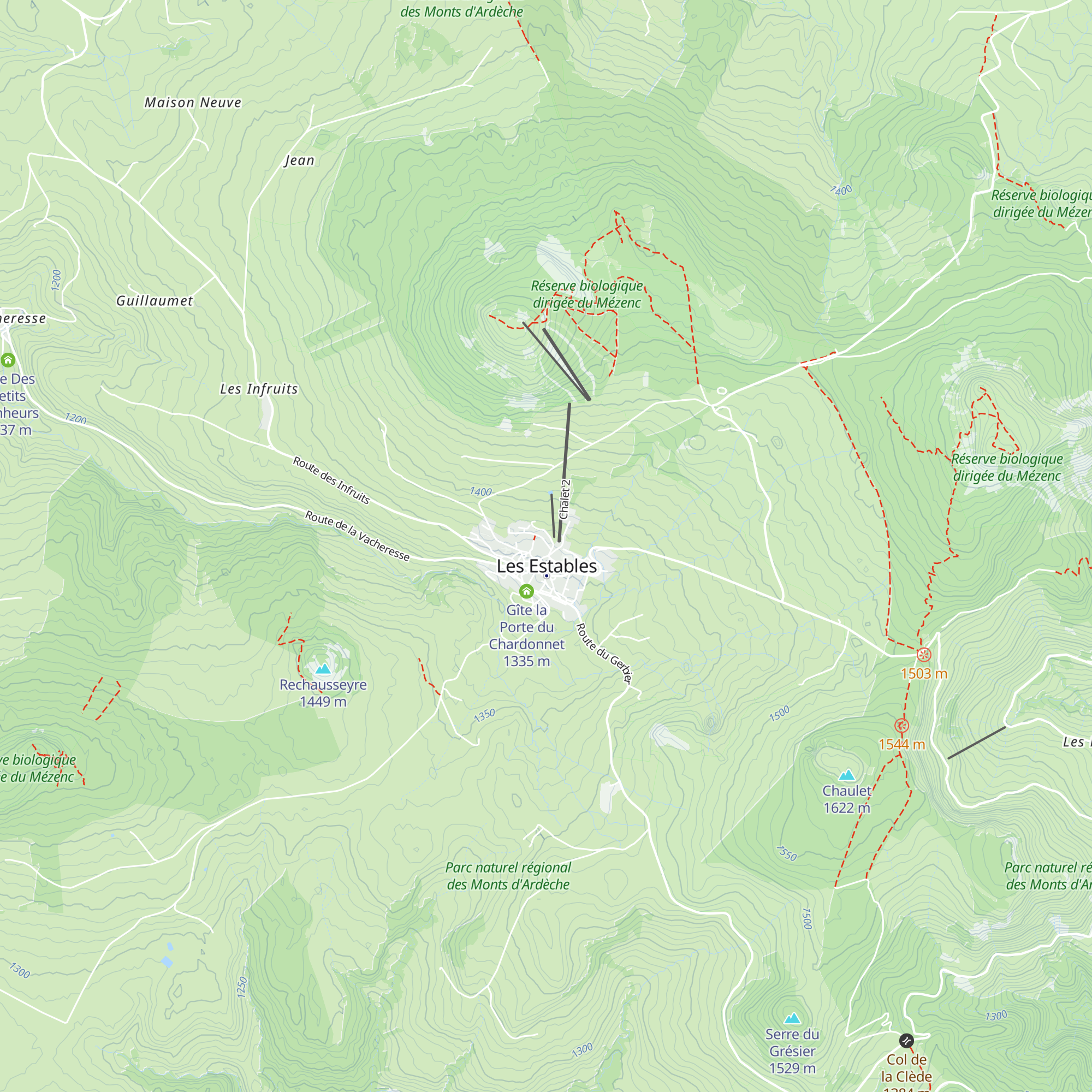 Gîte des Marmottons map